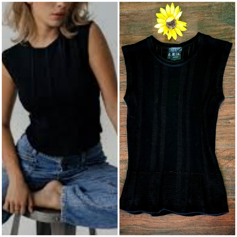 ESCADA KNIT BLACK TOP ♠️